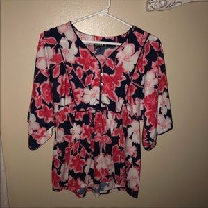 Allen B floral top